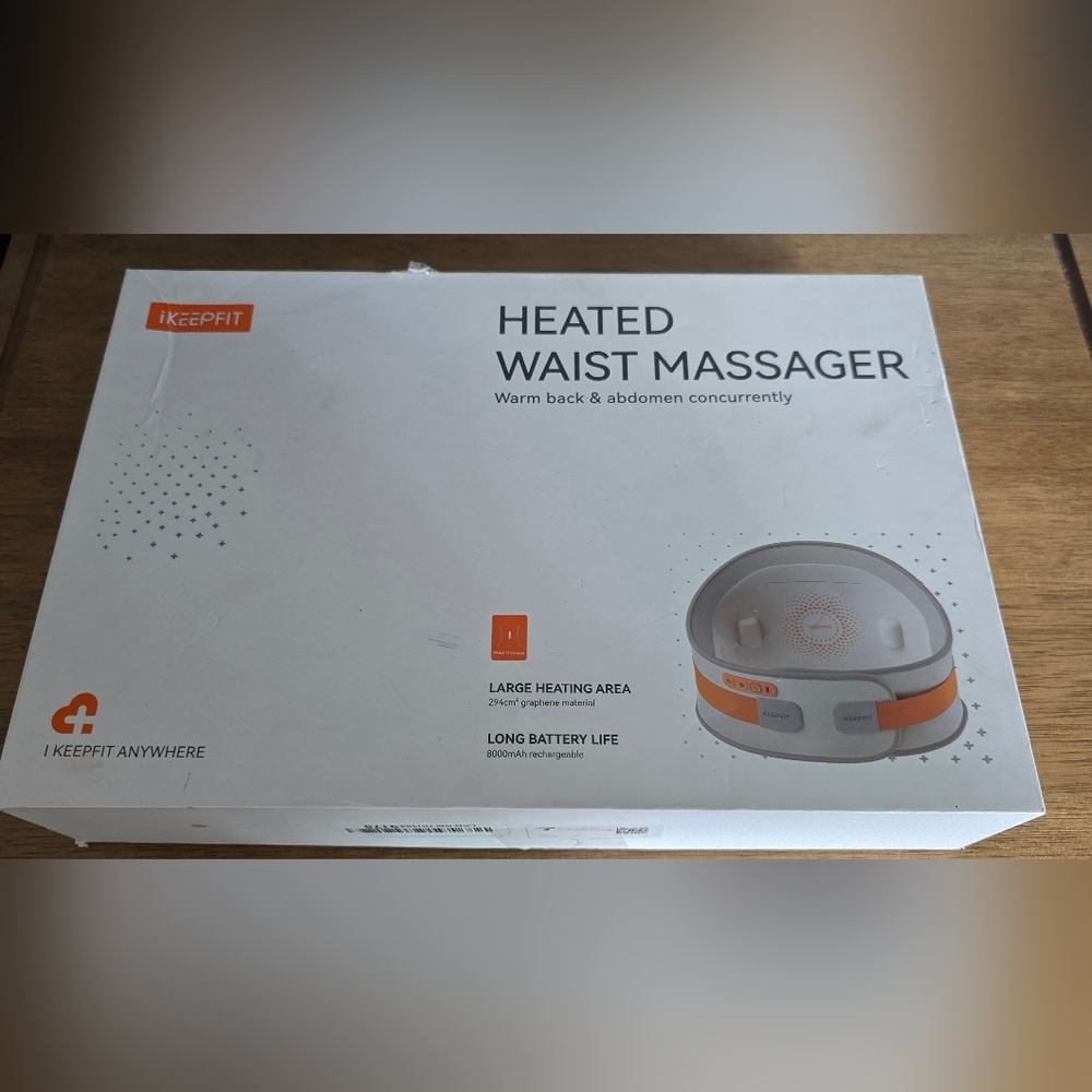 iKeepFit Heated Waist Massager New In Box